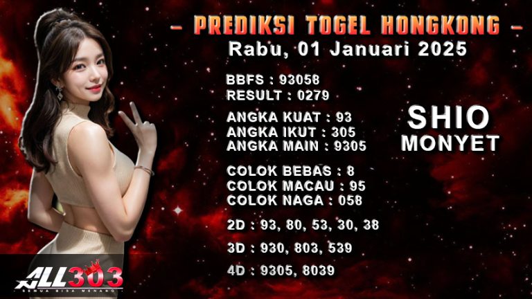 Prediksi Togel ALL303 01 januari 2025